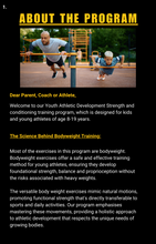 Load image into Gallery viewer, AJ HEALTH & FITNESS Youth Athletic Development Training Program