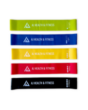 Load image into Gallery viewer, AJ Health & Fitness Mini Loop Bands