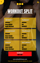 Load image into Gallery viewer, AJ Health & Fitness E-Book workout split