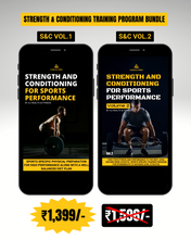 Load image into Gallery viewer, Strength &amp; Conditioning Training Program Vol.1 &amp; Vol.2 Bundle
