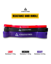 Load image into Gallery viewer, AJ Health &amp; Fitness resistance band bundle

